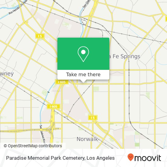 Paradise Memorial Park Cemetery map