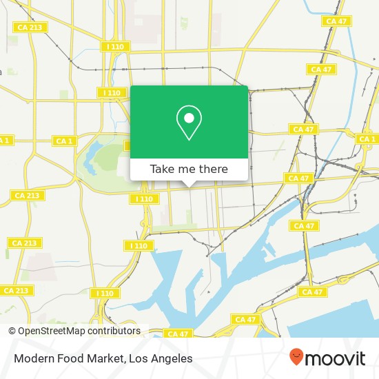 Mapa de Modern Food Market