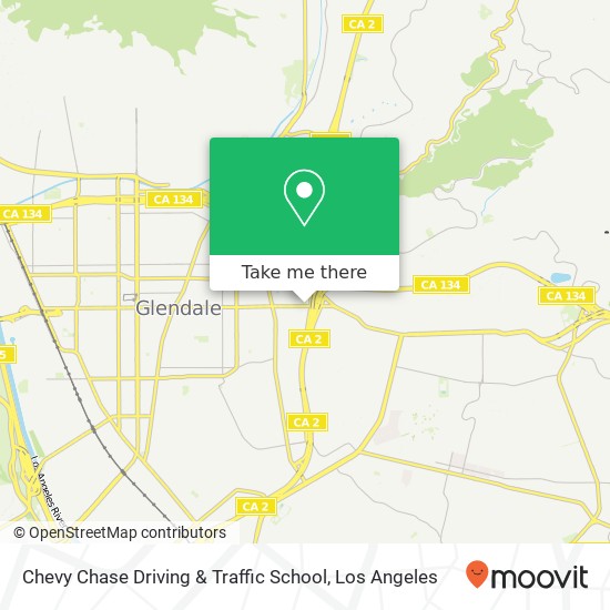 Chevy Chase Driving & Traffic School map