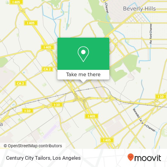 Mapa de Century City Tailors