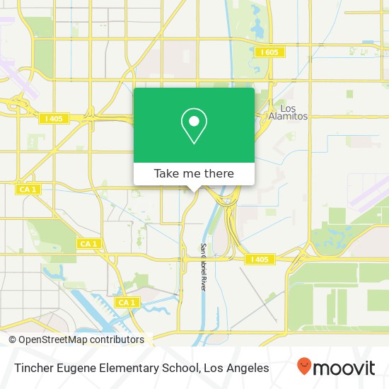 Tincher Eugene Elementary School map