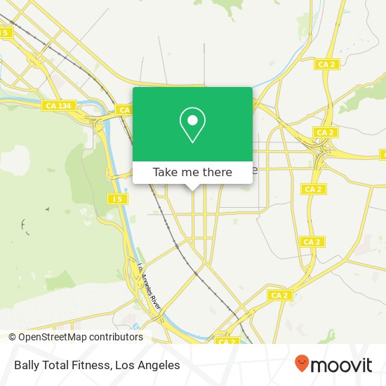 Mapa de Bally Total Fitness