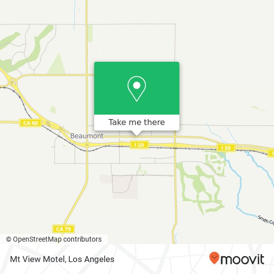 Mt View Motel map