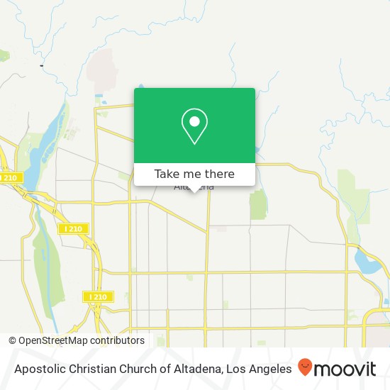 Mapa de Apostolic Christian Church of Altadena