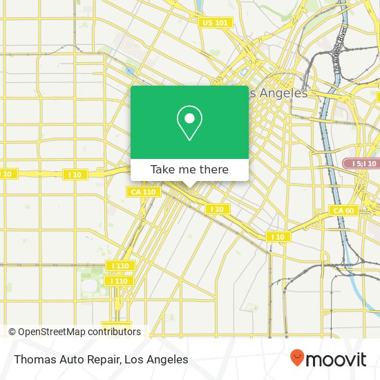 Mapa de Thomas Auto Repair