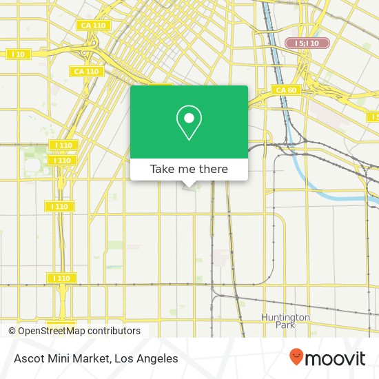 Mapa de Ascot Mini Market