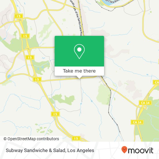 Mapa de Subway Sandwiche & Salad