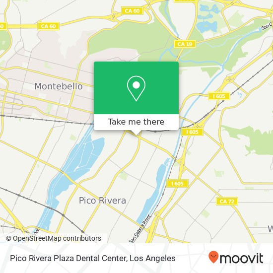 Pico Rivera Plaza Dental Center map