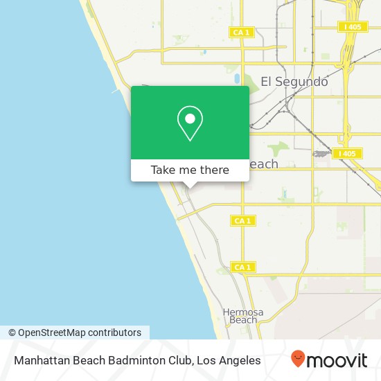 Manhattan Beach Badminton Club map