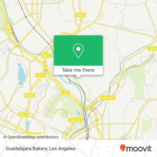 Guadalajara Bakery map