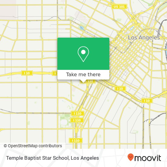 Mapa de Temple Baptist Star School