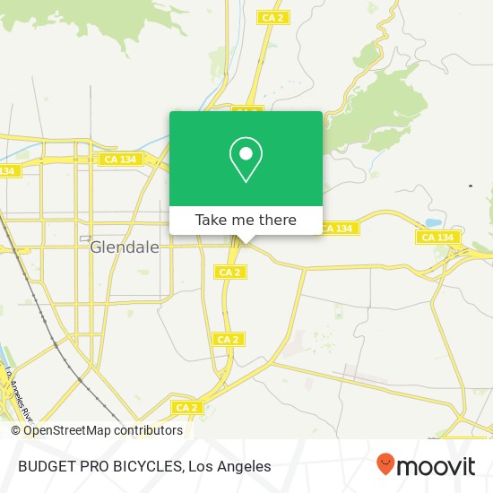BUDGET PRO BICYCLES map