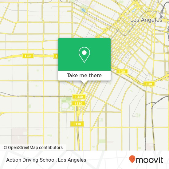 Action Driving School map