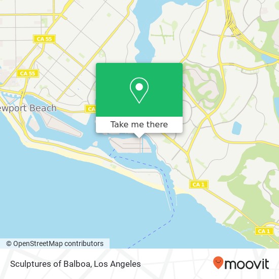 Sculptures of Balboa map