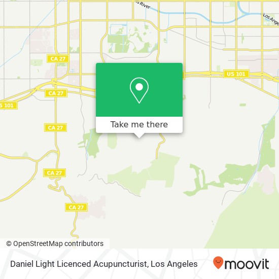 Daniel Light Licenced Acupuncturist map