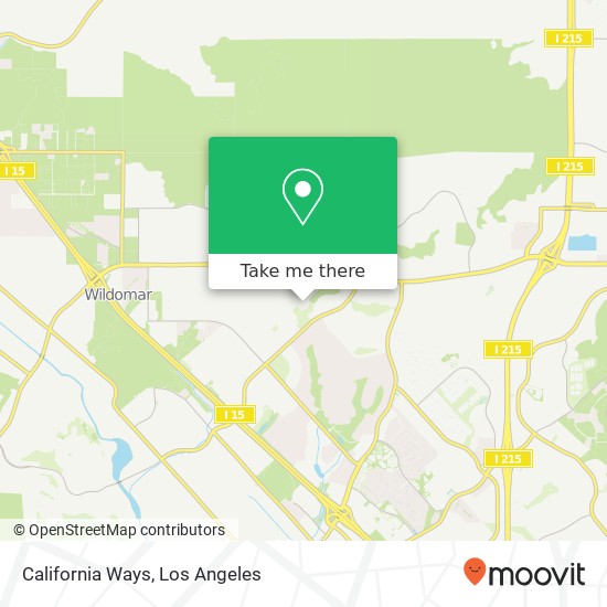 California Ways map