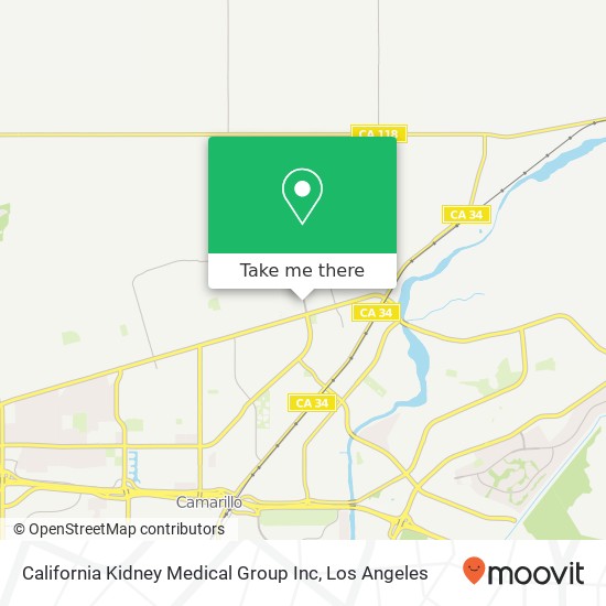 Mapa de California Kidney Medical Group Inc