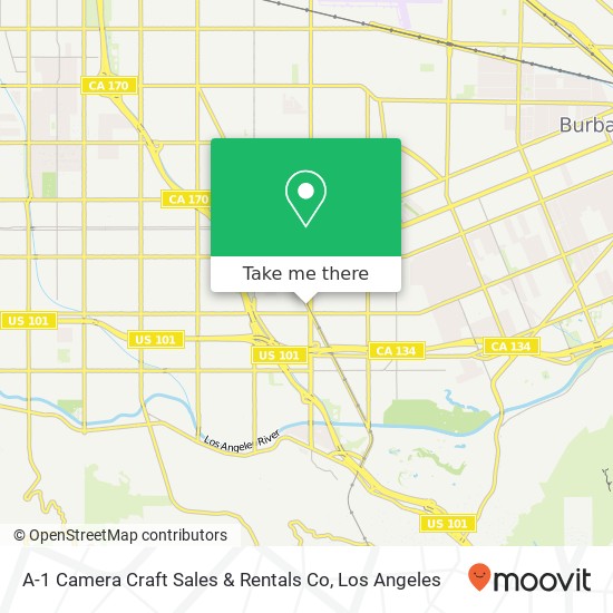 A-1 Camera Craft Sales & Rentals Co map