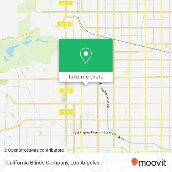 California Blinds Company map