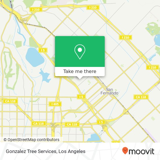 Mapa de Gonzalez Tree Services