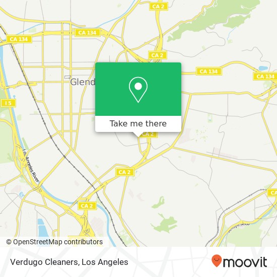 Verdugo Cleaners map