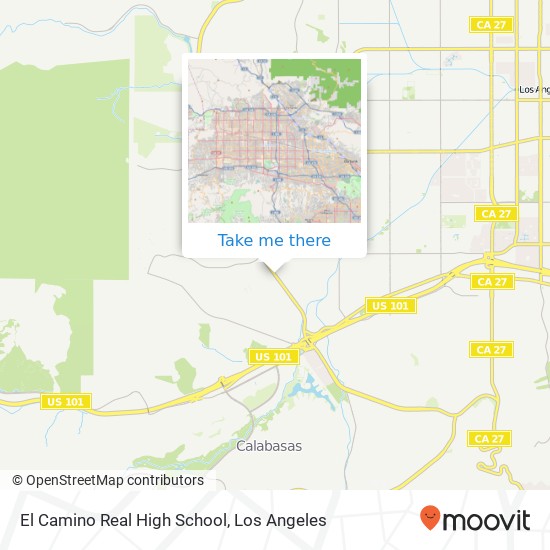 Mapa de El Camino Real High School