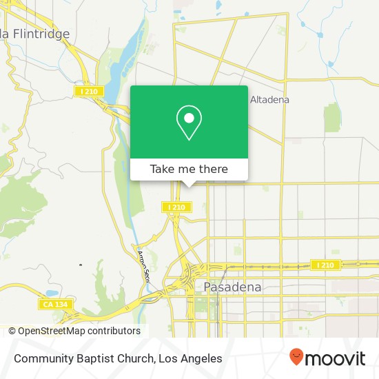 Community Baptist Church map