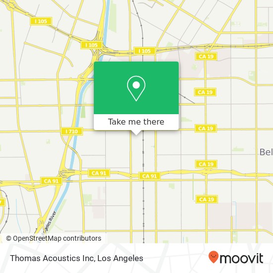 Thomas Acoustics Inc map