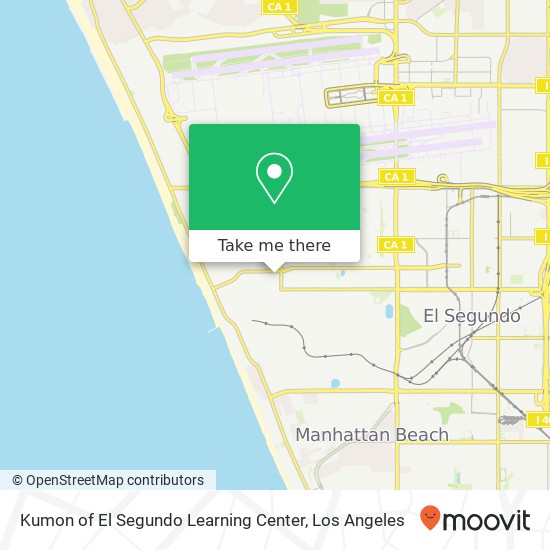 Kumon of El Segundo Learning Center map