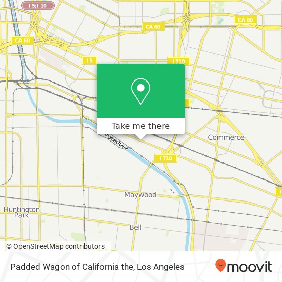 Mapa de Padded Wagon of California the