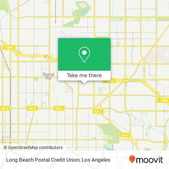 Mapa de Long Beach Postal Credit Union