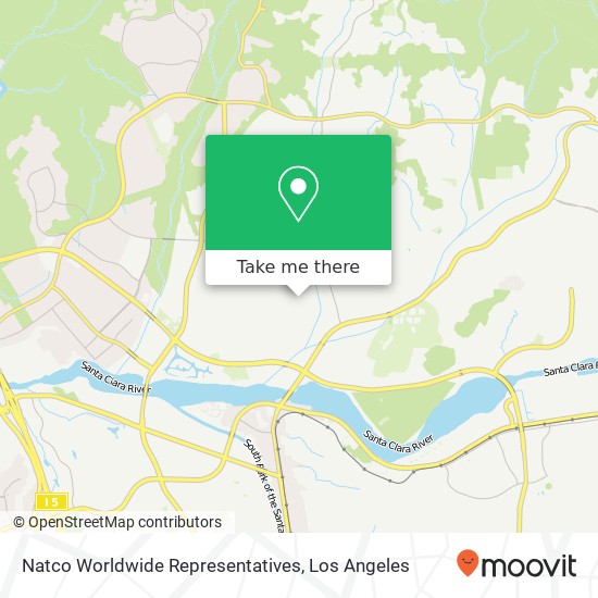 Mapa de Natco Worldwide Representatives