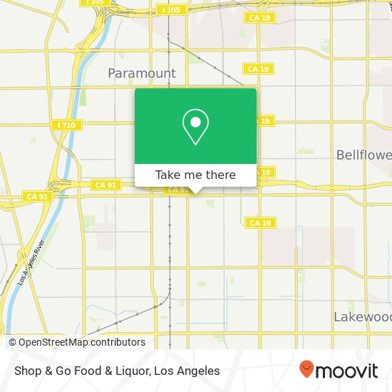Mapa de Shop & Go Food & Liquor