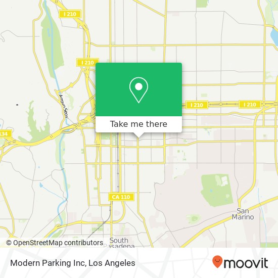 Modern Parking Inc map