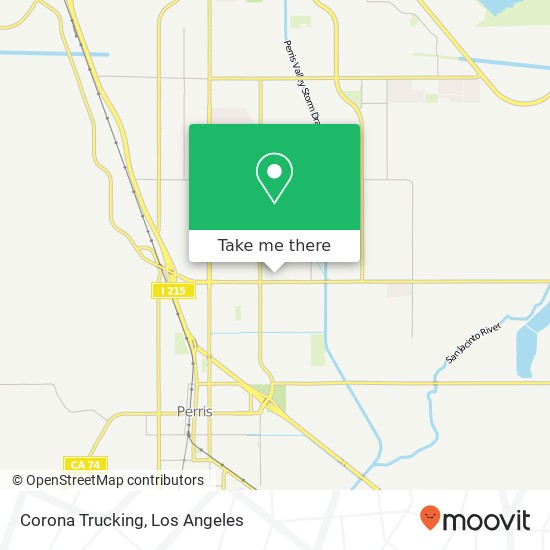 Corona Trucking map