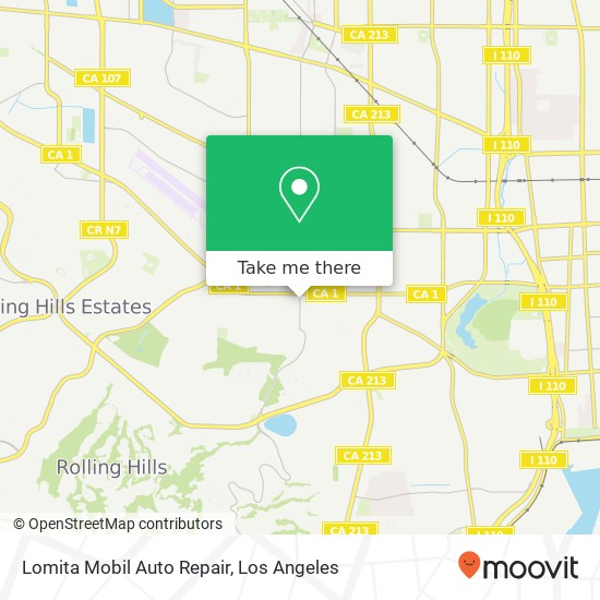 Lomita Mobil Auto Repair map