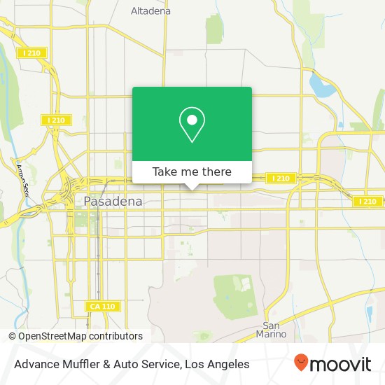 Advance Muffler & Auto Service map