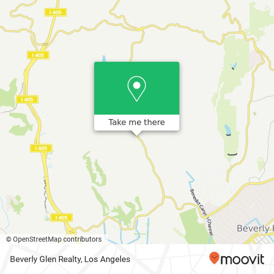 Beverly Glen Realty map