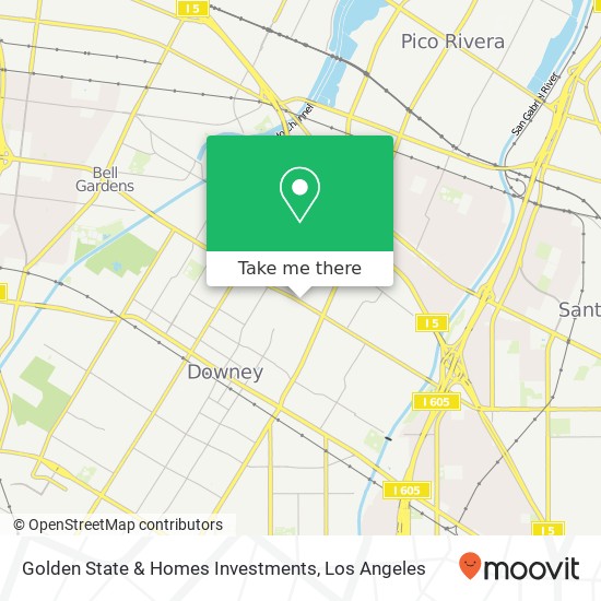 Mapa de Golden State & Homes Investments