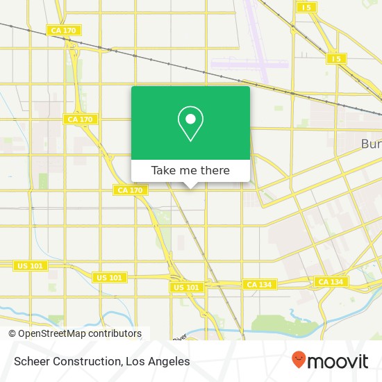 Scheer Construction map