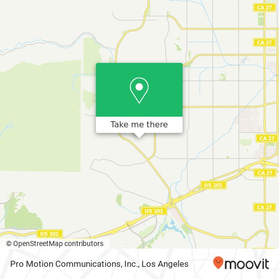 Pro Motion Communications, Inc. map