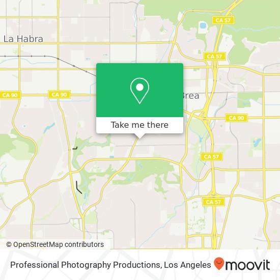 Professional Photography Productions map
