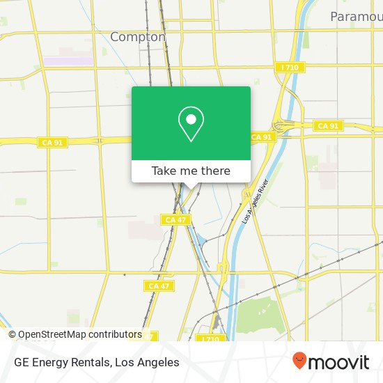 GE Energy Rentals map