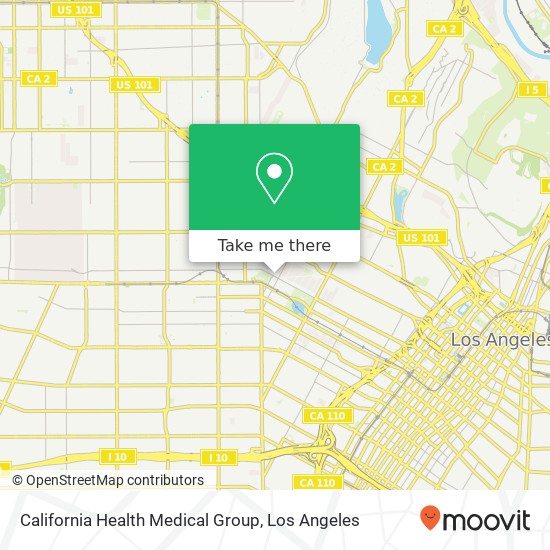 Mapa de California Health Medical Group
