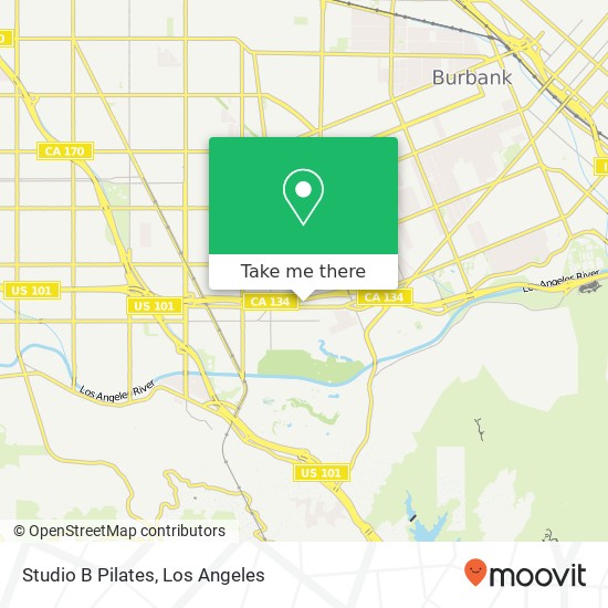 Studio B Pilates map