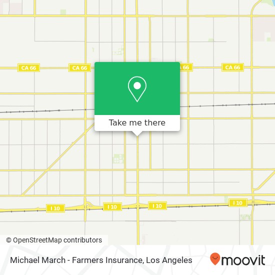 Mapa de Michael March - Farmers Insurance