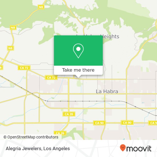 Mapa de Alegria Jewelers