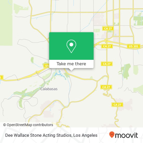 Mapa de Dee Wallace Stone Acting Studios