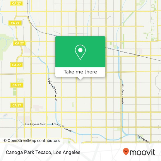 Canoga Park Texaco map