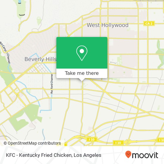 KFC - Kentucky Fried Chicken map